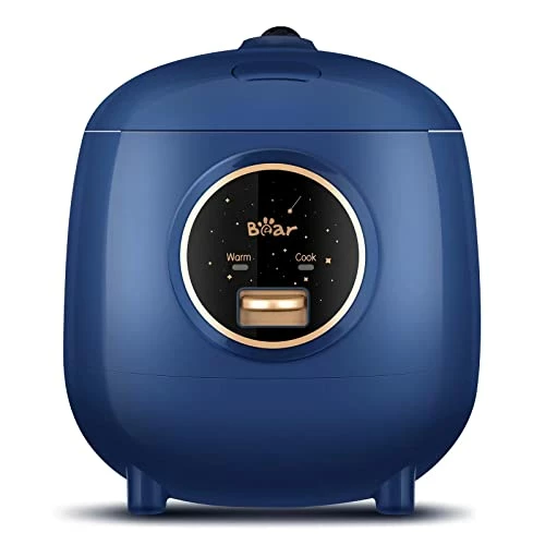 Budget π€© Bar BEAR Rice Cooker 2 Cups Uncooked(4Cups Cooked), Small Rice Cooker Steamer With Removable Nonstick Pot, One Touch&Keep Warm Function, Mini Rice Cooker For Soup Stew Grain Oatmeal Veggie, Blue π