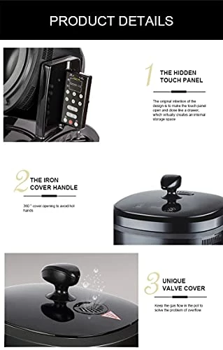Promo 🎁 3400W 6L Commercial Cooking Machine Non-Stick Wok Restaurant Electric Cooker Intelligent Cooking Pot Robot 🎁 - Image 4