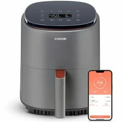 New 🤩 COSORI Air Fryer 4 Qt, 7 Cooking Functions Airfryer, 150+ Recipes On Free App, 97% Less Fat Freidora De Aire, Dishwasher-safe, Designed For 1-3 People, Lite 4.0-Quart Smart Air Fryer, Truffle Gray 🎉