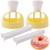 Best reviews of 🎁 HengKe 2 Pack Plastic Donut Cutters With Dipping Pliers Doughnut Mould Doughnut Maker DIY Doughnut Baking Tool Non-Stick Donut Mould Cake Mould Pastry Tools Biscuits Doughnut Hole Cutters 🤩