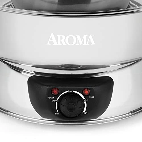 Outlet π Aroma Housewares Aroma Stainless Steel Hot Pot, Silver (ASP-600), 5 Quart π - Image 4