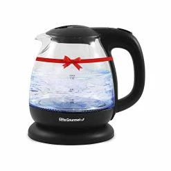 Best reviews of 🌟 Elite Gourmet EKT1001B Electric 1.0L BPA-Free Glass Kettle Cordless 360° Base, Stylish Blue LED Interior, Handy Auto Shut-Off Function – Quickly Boil Water For Tea & More, Graphite Black 🎁