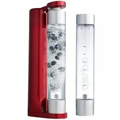 Deals 😀 Twenty39 Qarbo - Sparkling Water Maker And Soda Streaming Carbonator Machine For Home Infuses Flavor While Carbonating Beverages (Metallic Red) ⭐