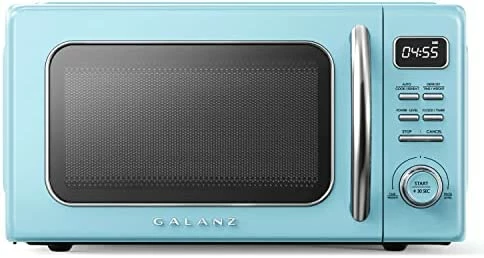 Best Pirce ๐คฉ Galanz GLCMKA07BER-07 Retro Microwave Oven, LED Lighting, Pull Handle Design, Child Lock, Bebop Blue, 0.7 Cu Ft ๐ฅ - Image 10