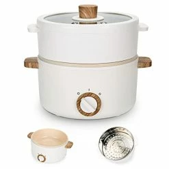 Budget 💯 KINBEDY Electric Hot Pot Upgraded, Non-Stick Sauté Pan, Rapid Noodles Cooker, 1.5L Mini Pot For Steak, Egg, Fried Rice, Ramen, Oatmeal, Soup With Power Adjustment 🎁