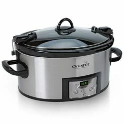 Flash Sale 😀 Crock-Pot SCCPVL610-S-A 6-Quart Cook & Carry Programmable Slow Cooker With Digital Timer, Stainless Steel 🔔