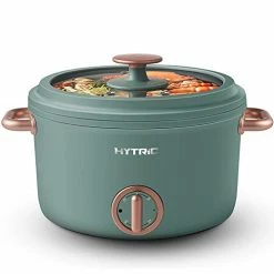 Brand new 😉 Hytric Electric Hot Pot, 2.5L Portable Electric Skillet With Nonstick 🧥 Coating, Dual Power Control Multi-Function Electric Cooker For Stir Fry, Steak, Noodles, Ramen Cooker For Dorm And Office, Green 🧨