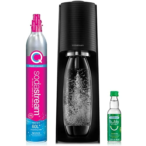 Coupon ๐ฅ SodaStream Terra Sparkling Water Maker (Black) With CO2, DWS Bottle And Bubly Drop ๐