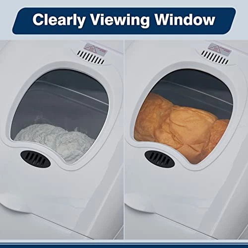 Buy 😉 CUSIMAX Bread Machine, 2 LB Loaf Breadmaker, 15-in-1 Bread Maker Machine For Gluten Free Bread, 650 W Automatic Bread Making Machine With Nonstick Pan, 15H Delay Timer Settings, 1H Keep Warm, White 🤩 - Image 3