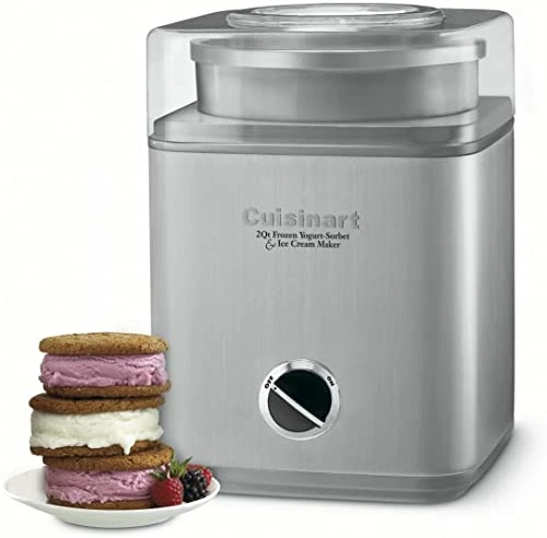 Best deal ๐ Ice Cream Maker By Cuisinart, Ice Cream And Frozen Yogurt Machine, 2-Qt. Double-Insulated Freezer Bowl, Silver, ICE30BC Brushed Chrome ๐ - Image 2
