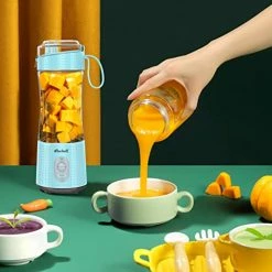 Best reviews of 💯 Elechelf Portable Blender, Personal Size Blender Smoothies And Shakes, Mini Blender USB Rechargeable, Handheld Blender Sports,Travel,Gym (Sky Blue) 👍