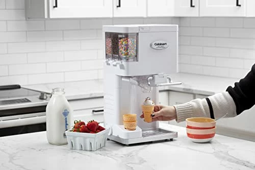 Discount 🧨 Cuisinart ICE-45P1 Mix-it-in 1.5-Quart Soft Serve Ice Cream Maker, Make Professional Quality Ice Cream, Yogurt, Sorbet And Sherbet From Home, White ❤️ - Image 3
