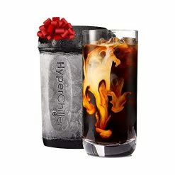 Cheap 🔥 HyperChiller HC3 Patented Iced Coffee/Beverage Cooler, NEW, IMPROVED,STRONGER AND MORE DURABLE! Ready In One Minute, Reusable For Iced Tea, Wine, Spirits, Alcohol, Juice, 12.5 Oz, Black 🎉