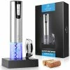 Coupon 👏 Zulay Kitchen Zulay Electric Wine Opener With Charging Base And Foil Cutter - Stainless Steel Automatic Wine Bottle Opener - Rechargeable Electric Wine Bottle Opener - Wine Opener Electric Corkscrew Opener 😍