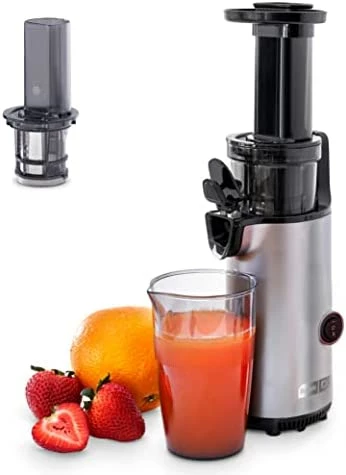 Discount ๐ DASH Deluxe Compact Masticating Slow Juicer, Easy To Clean Cold Press Juicer With Brush, Pulp Measuring Cup, Frozen Attachment And Juice Recipe Guide - Black ๐ - Image 9