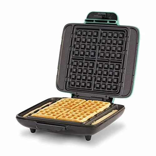 Promo ๐ DASH No-Drip Belgian Waffle Maker: Waffle Iron 1200W + Waffle Maker Machine For Waffles, Hash Browns, Or Any Breakfast, Lunch, & Snacks With Easy Clean, Non-Stick + Mess Free Sides - Aqua โญ