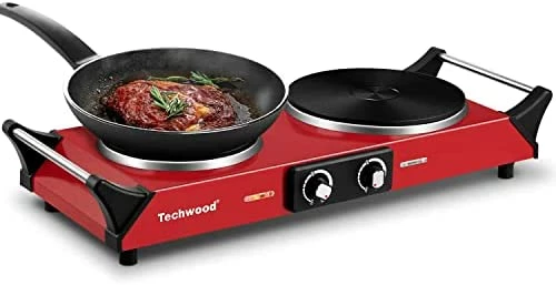Wholesale โ๏ธ Techwood Hot Plate Portable Electric Stove 1500W Countertop Single Burner With Adjustable Temperature & Stay Cool Handles, 7.5โ Cooktop For Dorm Office/Home/Camp, Compatible For All Cookwares ๐ - Image 12