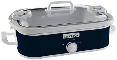 Best Pirce π Crock-Pot Crockpot 2.5-Quart Mini Casserole Crock Slow Cooker, White/Blue β - Image 12