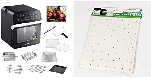 Best Sale 💯 GoWISE USA GW44800-O Deluxe 12.7-Quarts 15-in-1 Electric Air Fryer Oven With Rotisserie And Dehydrator + 50 Recipes QT, Black/Silver 🎁 - Image 8