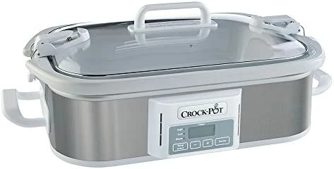 Best Pirce π Crock-Pot Crockpot 2.5-Quart Mini Casserole Crock Slow Cooker, White/Blue β - Image 9
