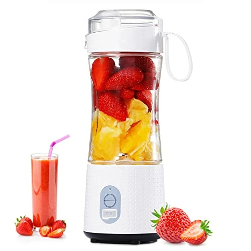 Wholesale π Moisturnt Portable Blender For Shakes And Smoothies: Personal Size Single Serve Travel Fruit Juicer Mixer Cup With Rechargeable USB Small Electric Individual Mini Blender For Juice Milk White π―