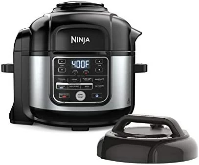 Discount 🥰 Ninja FD401 Foodi 12-in-1 Deluxe XL 8 Qt. Pressure Cooker & Air Fryer That Steams, Slow Cooks, Sears, Sautés, Dehydrates & More, With 5 Qt. Crisper Basket, Deluxe Reversible Rack & Recipe Book, Silver 🔔 - Image 7
