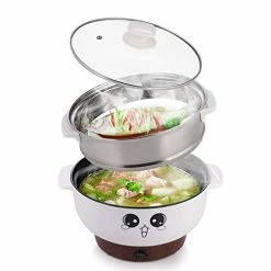 Wholesale 🔥 MINGPINHUIUS 4-in-1 Multifunction Electric Cooker Skillet Wok Electric Hot Pot For Cook Rice Fried Noodles Stew Soup Steamed Fish Boiled Egg Small Non-stick With Lid (3.2L, With Steamer) 👍