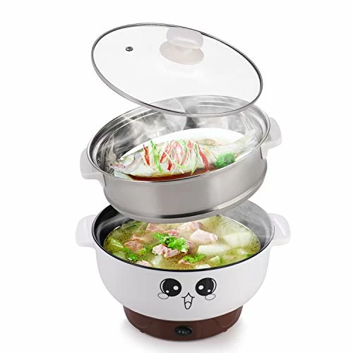 Wholesale π₯ MINGPINHUIUS 4-in-1 Multifunction Electric Cooker Skillet Wok Electric Hot Pot For Cook Rice Fried Noodles Stew Soup Steamed Fish Boiled Egg Small Non-stick With Lid (3.2L, With Steamer) π