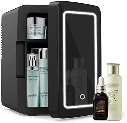 Cheapest ⭐ Living Enrichment Mini Fridge 6L Capacity, Portable Small Refrigerator Cooler Or Warmer, AC DC Powered, Skincare Fridge With Mirror Door, For Food, Cosmetics, Home, Office And Car - W ✔️ - Image 5