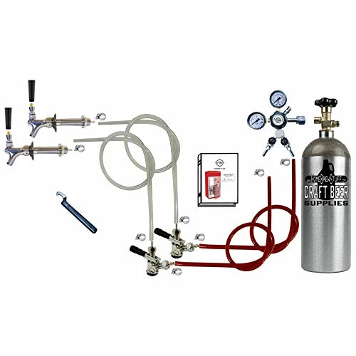 Best deal ๐ Standard Double Faucet Door Mount Kegerator Keg Tap Conversion Kit ๐ฏ