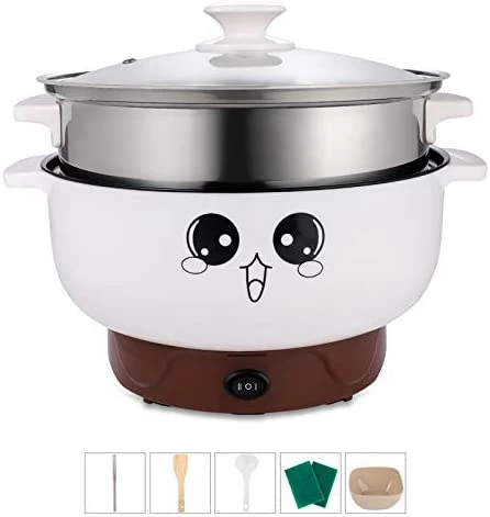 Best deal ๐งจ Ele ELEOPTION 3.6L (with Lid And Steamer) Multifunction Electric Cooker Skillet Grill Pot Wok Electric Hot Pot For Noodles Cook Rice Fried Stew Soup Steamed Fish Boiled Egg Non-stick ๐ - Image 6