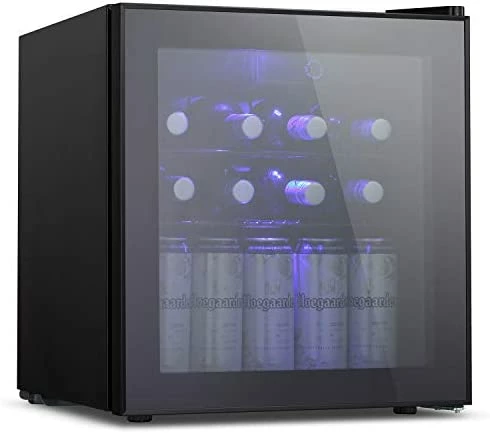 Flash Sale π Antarctic Star 1.6cu.ft Wine Cooler/Cabinet Beverage Refigerator Small Wine Cellar Soda Beer Counter Top Bar Fridge Quiet Operation Compressor Freestanding Door Black Glass π - Image 7