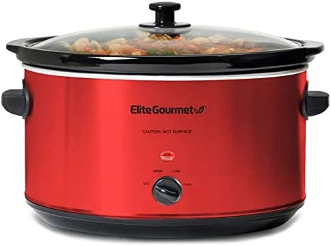 Buy 💯 Elite Gourmet MST-900V Electric Ceramic XL Jumbo Slow Cooker, Adjustable Temp, Entrees, Sauces, Stews & Dips, Dishwasher Safe Glass Lid & Crock (8.5 Quart, Stainless Steel) ✨ - Image 10