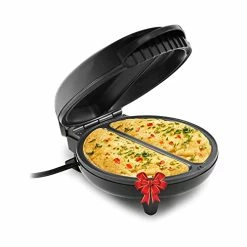 Best reviews of 🥰 Elite Gourmet EOM205 Non-Stick Omelet, Frittata, Snack Pocket Maker, Gourmet Breakfast, Dessert Maker, 2 Individual Portions, Black Stainless Steel And Black ✔️
