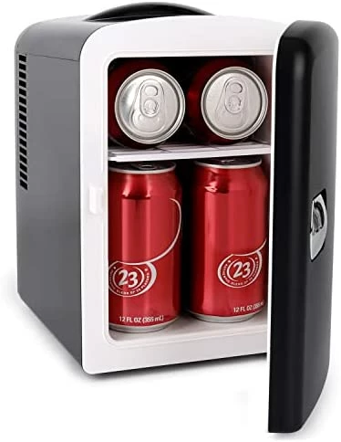 Hot Sale ✨ Living Enrichment Mini Fridge Chilling And Warming, Portable Compact Refrigerator AC/DC Power, 4L 6 Cans Capacity, For Skincare, Foods, Medications, Milk, Home And Travel - W 🎁 - Image 6