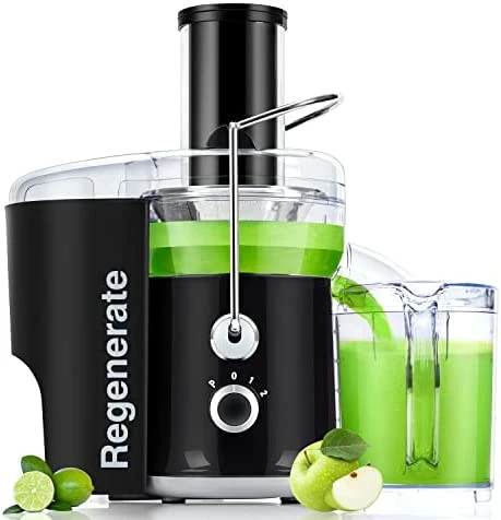 Buy ๐ 600W 3 Speeds Juicer Machines Vegetable And Fruit, Regenerate Centrifugal Juice Extractor With Big Mouth 3โ Feed Chute, Easy To Clean, BPA-Free Compact Centrifugal Juice Maker, Black โค๏ธ - Image 7