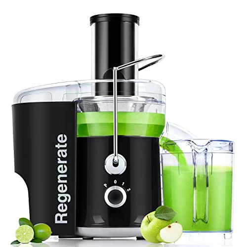 Buy ๐ 600W 3 Speeds Juicer Machines Vegetable And Fruit, Regenerate Centrifugal Juice Extractor With Big Mouth 3โ Feed Chute, Easy To Clean, BPA-Free Compact Centrifugal Juice Maker, Black โค๏ธ
