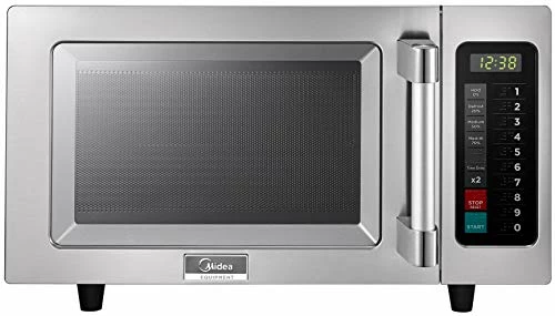 Discount 🔥 Midea Equipment 1025F1A Stainless Steel Countertop Commercial Microwave Oven, 1000W ✔️