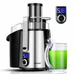 Best reviews of 💯 1000W 5-SPEED LCD Screen Centrifugal Juicer Machines Vegetable And Fruit, Healnitor Juice Extractor With Big Adjustable 3" Big Mouth, Easy Clean, BPA-Free, High Juice Yield, Silv 😍