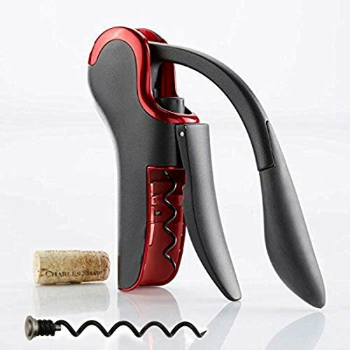Outlet βοΈ KEISSCO Wine Opener Compact Vertical Corkscrew Wine Bottle Opener With Built-in Foil Cutter β¨
