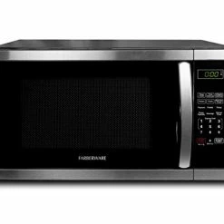 Buy ✨ Farberware Countertop Microwave 1.1 Cu. Ft. 1000-Watt Compact Microwave Oven With LED Lighting, Child Lock, And Easy Clean Interior, Stainless Steel Interior & Exterio 🎁