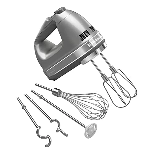 Best deal ๐ KitchenAid 9-Speed Digital Hand Mixer With Turbo Beater II Accessories And Pro Whisk - Contour Silver ๐งจ - Image 4