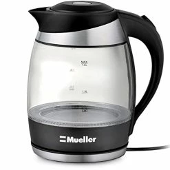 Top 10 🤩 Mueller Austria Mueller Ultra Kettle: Model No. M99S 1500W Electric Kettle With SpeedBoil Tech, 1.8 Liter Cordless With LED Light, Borosilicate Glass, Auto Shut-Off And Boil-Dry Protection 🔥