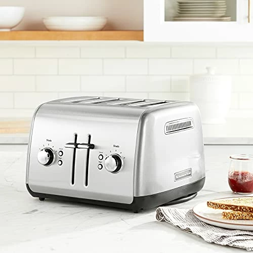 Discount โ KitchenAid 4-Slice Toaster With Manual High-Lift Lever - KMT4115 Contour Silver ๐ - Image 6