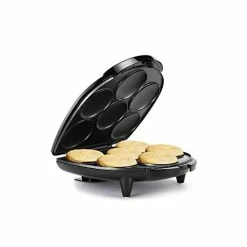 New ⭐ Holstein Housewares Non-Stick 6-Section Multi-Food Maker - Arepas, Mini Pancakes, Corncakes And More, 6-PC, Black 🌟