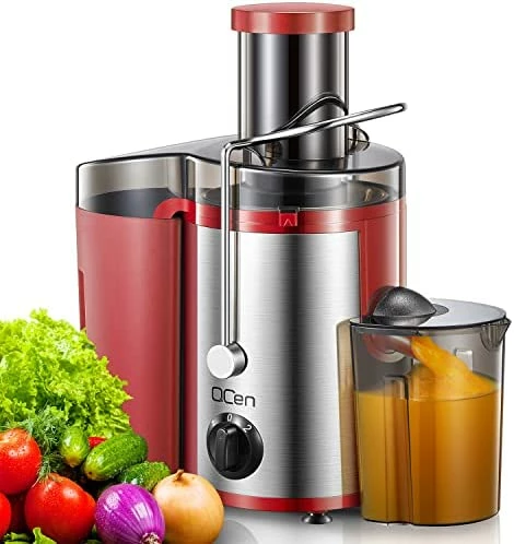 Promo ✔️ Juicer Machine, 500W Centrifugal Juicer Extractor With Wide Mouth 3” Feed Chute For Fruit Vegetable, Easy To Clean, Stainless Steel, BPA-free, By QCen Gr 🌟 - Image 8