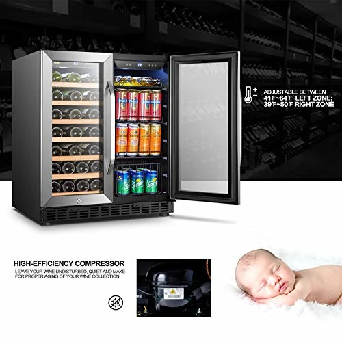 Best deal ๐ฅฐ Lanbo 30 Inch Built-in Dual Zone Wine And Beverage Cooler, 33 Bottle And 70 Can โ - Image 3