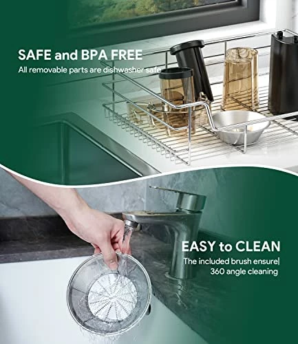 Best deal ✔️ Juicer Machine, SiFENE 3" Wide Mouth 500W Centrifugal Juicer For Vegetable And Fruit, Juice Extractor, Juice Maker Machines With 3-Speed Setting, Easy To Clean Red 👏 - Image 5