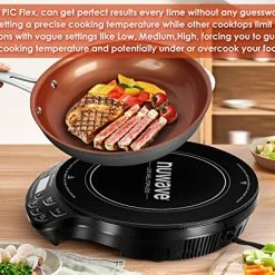 Discount 💯 NUWAVE Flex Precision Induction Cooktop, Portable, Large 6.5” Heating Coil, Temperature From 100F To 500F, 3 Wattage Settings 600, 900, And 1300w ❤️