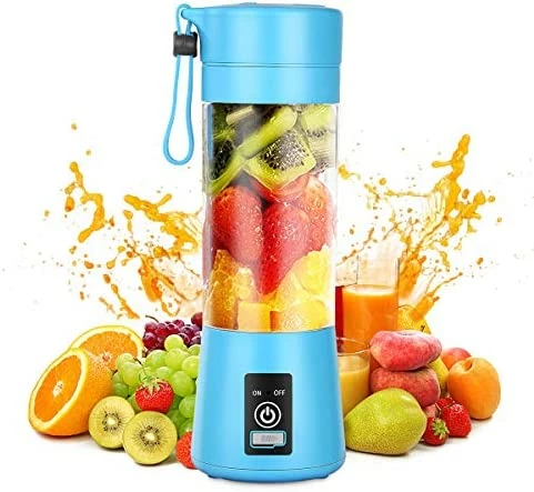 Best Pirce π BALYWOOD Portable Blender, Personal Blender For Shakes And Smoothies, Personal Size Blenders With USB Rechargeable Mini Fruit Juice Mixer, Mini Juicer Smoothie Blender Bottles Travel 380ML, Blue π - Image 6